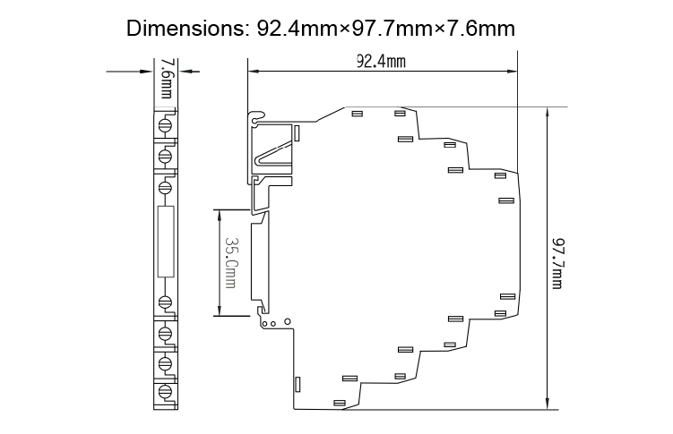 RTD Input Signal Isolator 1 input 1 output (1 channel)